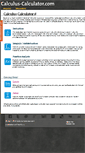 Mobile Screenshot of calculus-calculator.com